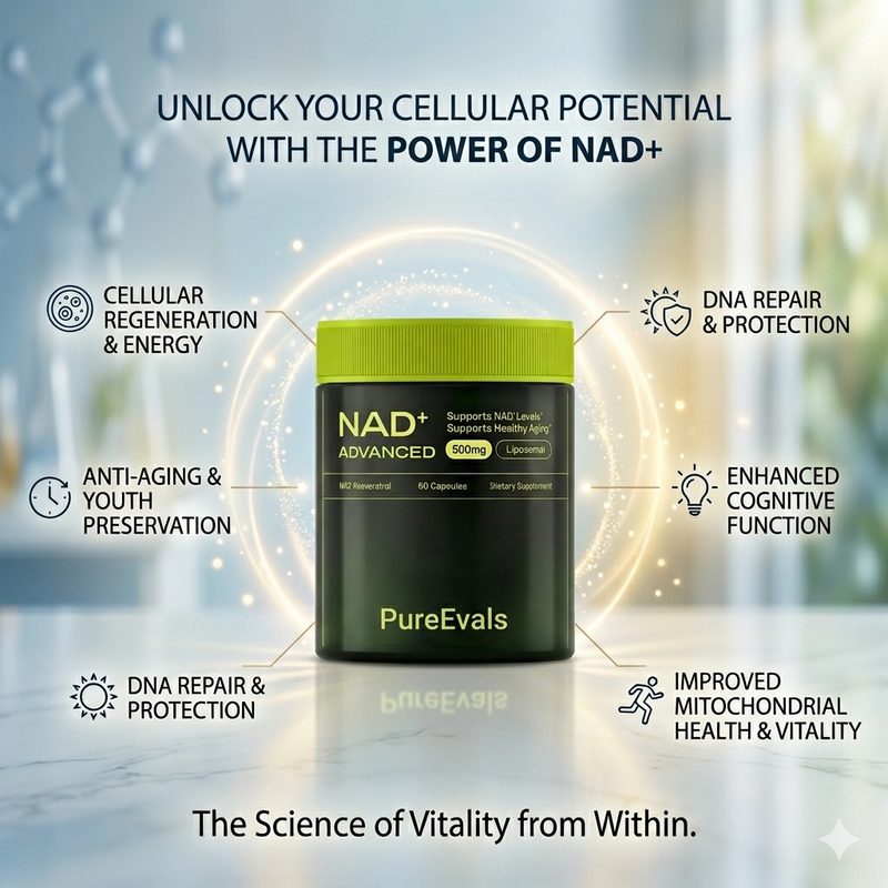 PureEvals Cellular NAD+ — Energy & Clarity for Women 40+