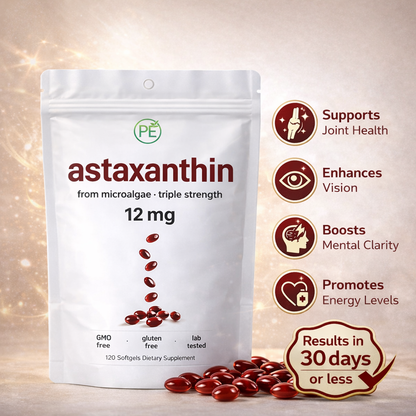 Astaxanthin 12mg – Antioxidant Support for Skin, Eyes & Energy